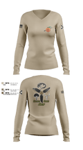 Seminole / Orange Crew 64181278 Women's Long Sleeve V-neck Shirt - 7