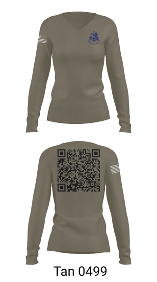Womens Long Sleeve Vneck Shirt, Randolph AFB Top III, , Teamtime, Team time, sublimation, custom sports apparel, team uniforms, spirit wear, spiritwear, sports uniforms, custom shirts, team store, custom team store, fundraiser sports, apparel fundraiser