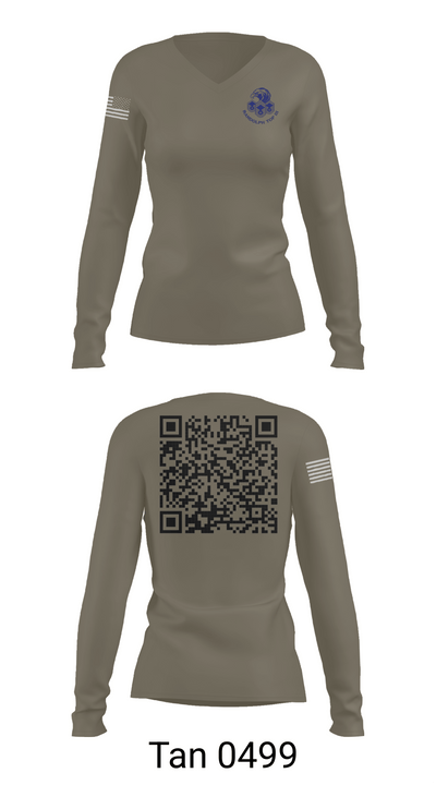 Randolph AFB Top III 66201325 Women's Long Sleeve V-neck Shirt - 77