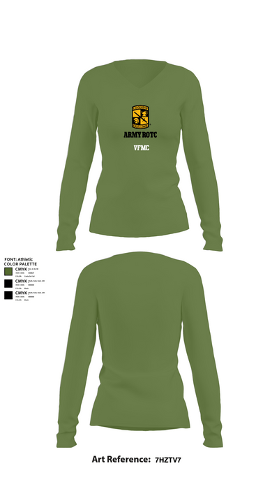 VFMC 76664769 Women's Long Sleeve V-neck Shirt - 42