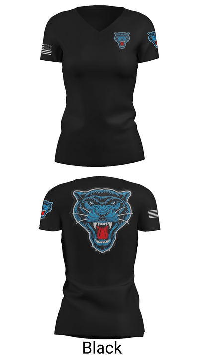 Blue Panthers 97909853 Women's Short Sleeve V-neck Shirt - 28