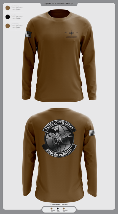 FLYING CREW CHIEFS 75683716 Long Sleeve Performance Shirt 1