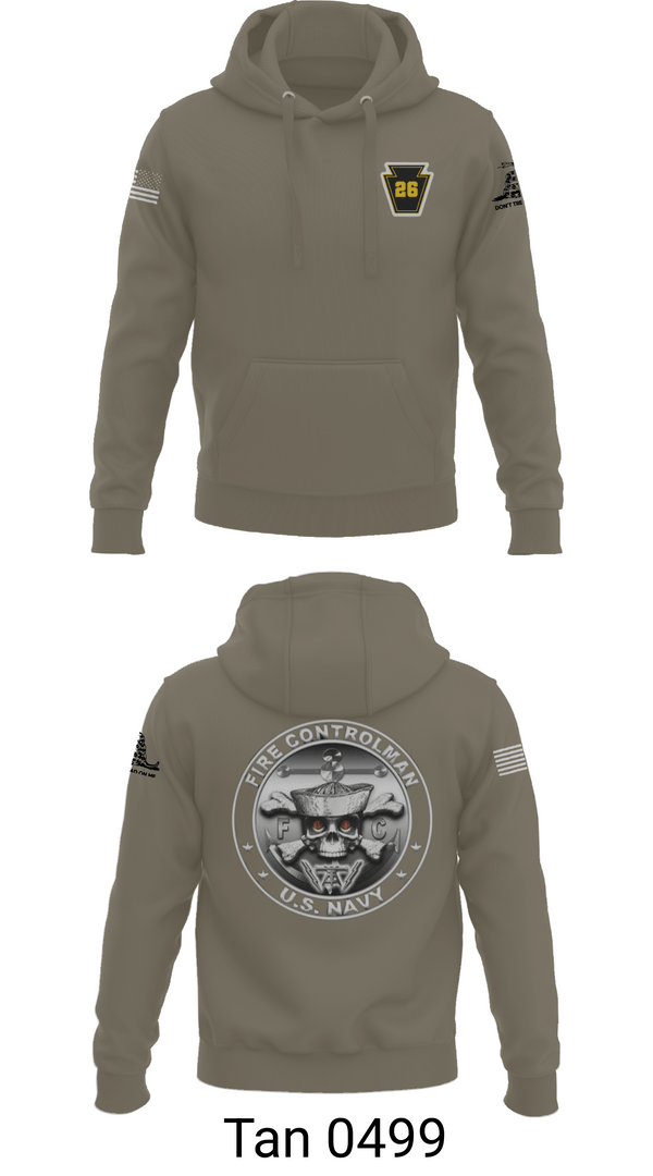 Hoodie, Fire Controlman, Navy, Teamtime, Team time, sublimation, custom sports apparel, team uniforms, spirit wear, spiritwear, sports uniforms, custom shirts, team store, custom team store, fundraiser sports, apparel fundraiser