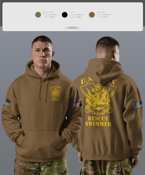 Hoodie, Aircrew Rescue Swimmer, , Teamtime, Team time, sublimation, custom sports apparel, team uniforms, spirit wear, spiritwear, sports uniforms, custom shirts, team store, custom team store, fundraiser sports, apparel fundraiser