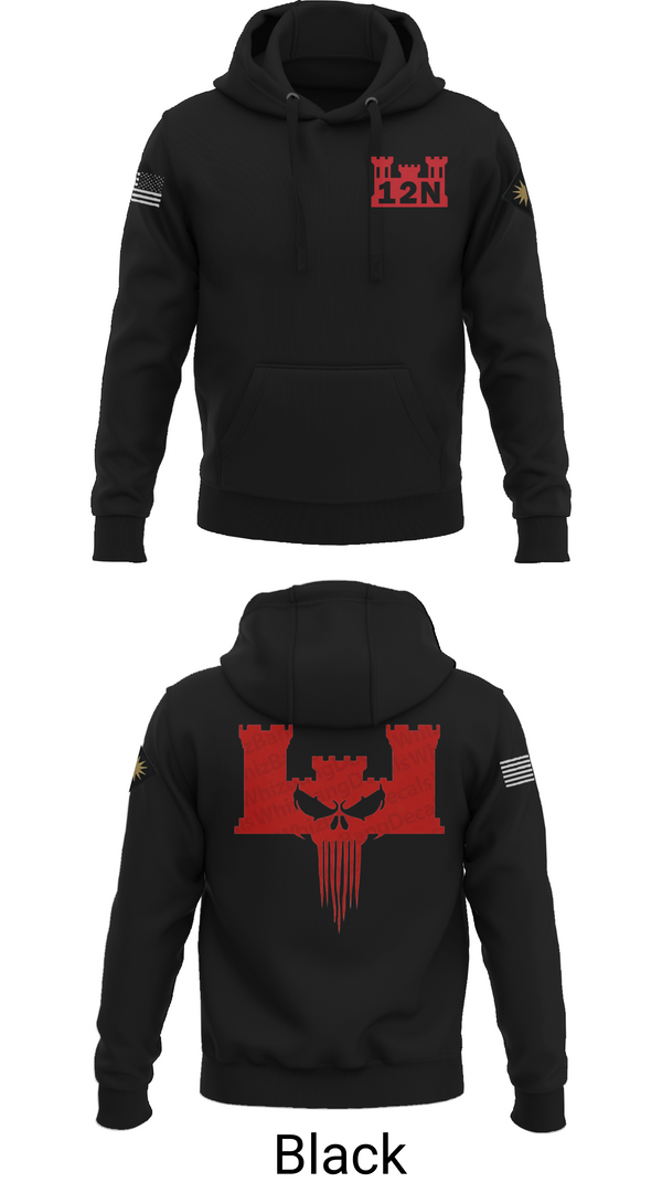 Hoodie, A co 578th BEB, , Teamtime, Team time, sublimation, custom sports apparel, team uniforms, spirit wear, spiritwear, sports uniforms, custom shirts, team store, custom team store, fundraiser sports, apparel fundraiser