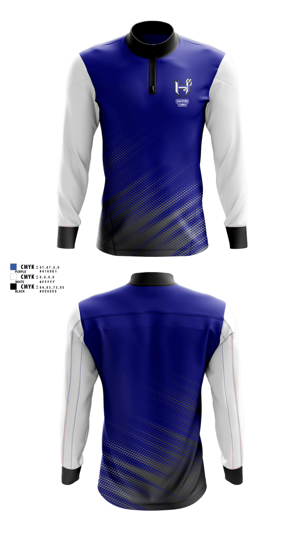 Quarter Zip Jacket, Hawkins Tennis, Tennis, Teamtime, Team time, sublimation, custom sports apparel, team uniforms, spirit wear, spiritwear, sports uniforms, custom shirts, team store, custom team store, fundraiser sports, apparel fundraiser