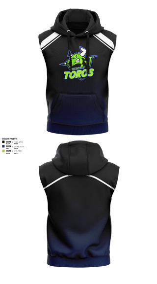 Sleeveless Hoodie, Northeast Toros Football, Football, Teamtime, Team time, sublimation, custom sports apparel, team uniforms, spirit wear, spiritwear, sports uniforms, custom shirts, team store, custom team store, fundraiser sports, apparel fundraiser