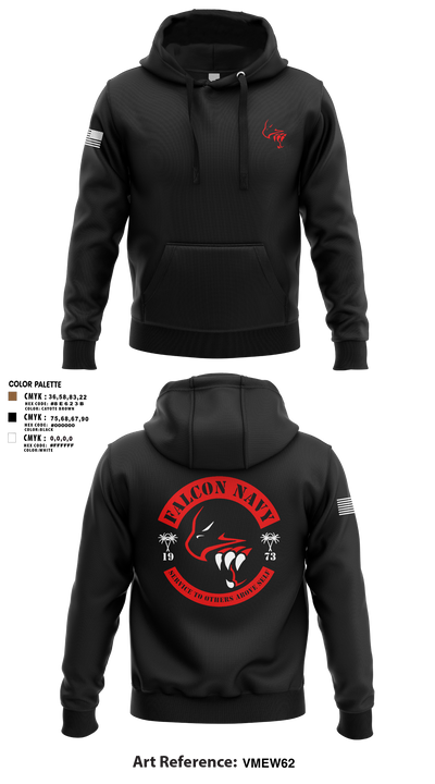 Falcon Navy 41884136 Hoodie - 3