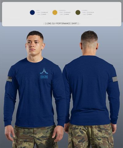 9th Civil Engineer Squadron 89211458 Long Sleeve Performance Shirt 4