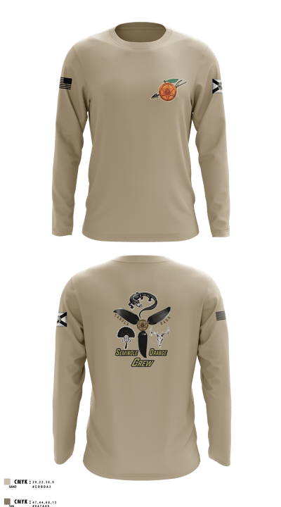 Seminole / Orange Crew 64181278 Long Sleeve Performance Shirt 7