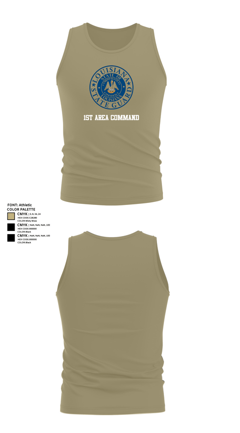 Tank Top, 1st Area Command, , Teamtime, Team time, sublimation, custom sports apparel, team uniforms, spirit wear, spiritwear, sports uniforms, custom shirts, team store, custom team store, fundraiser sports, apparel fundraiser