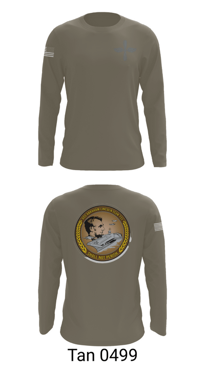 CVN 72 Abraham Lincoln 88368148 Long Sleeve Performance Shirt 63