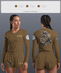 NAVAL REACTORS 68942072 Women's Long Sleeve V-neck Shirt - 1