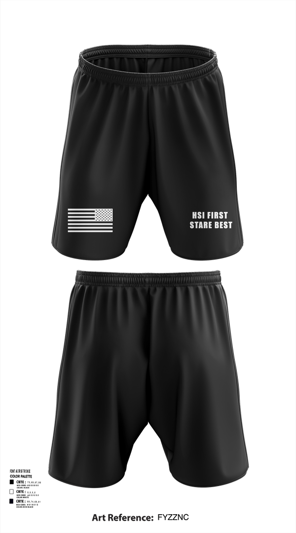 Athletic Shorts With Pockets, HSI First Stare BEST, Police, Teamtime, Team time, sublimation, custom sports apparel, team uniforms, spirit wear, spiritwear, sports uniforms, custom shirts, team store, custom team store, fundraiser sports, apparel fundraiser
