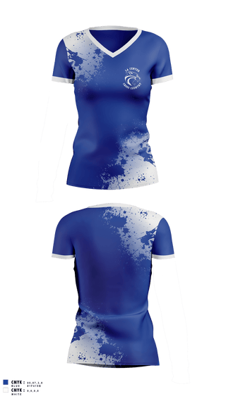 Womens Short Sleeve Vneck Shirt, La Center Cross Country, Cross Country, Teamtime, Team time, sublimation, custom sports apparel, team uniforms, spirit wear, spiritwear, sports uniforms, custom shirts, team store, custom team store, fundraiser sports, apparel fundraiser