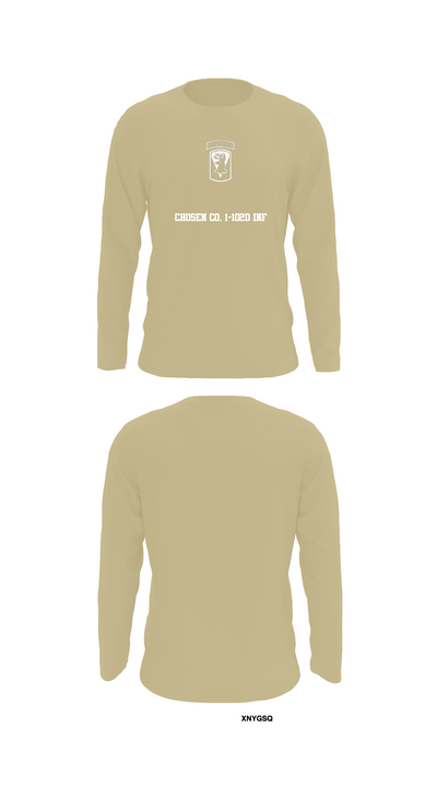 Chosen Co. 1-102D INF 80569563 Long Sleeve Performance Shirt 92