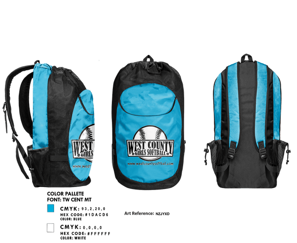 Gear Bag, WCSA, Softball, Teamtime, Team time, sublimation, custom sports apparel, team uniforms, spirit wear, spiritwear, sports uniforms, custom shirts, team store, custom team store, fundraiser sports, apparel fundraiser