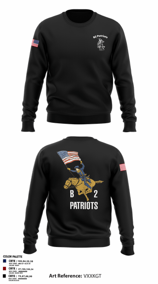 Crew Neck Sweatshirt, B2 Patriots sports, Army, Teamtime, Team time, sublimation, custom sports apparel, team uniforms, spirit wear, spiritwear, sports uniforms, custom shirts, team store, custom team store, fundraiser sports, apparel fundraiser