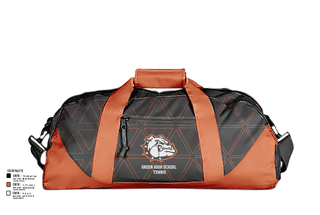 Duffle Bag, Green High School Tennis, Tennis, Teamtime, Team time, sublimation, custom sports apparel, team uniforms, spirit wear, spiritwear, sports uniforms, custom shirts, team store, custom team store, fundraiser sports, apparel fundraiser