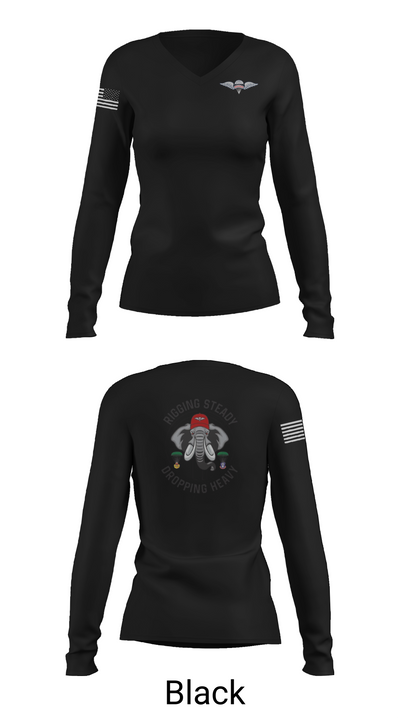 Echo Company 50720831 Women's Long Sleeve V-neck Shirt - 37