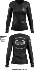 THICC BOIZ 20843626 Women's Long Sleeve V-neck Shirt - 1