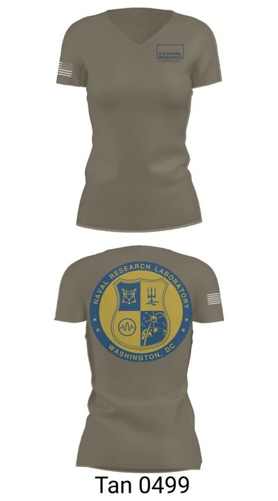 Naval Research Lab 68705363 Women's Short Sleeve V-neck Shirt - 65
