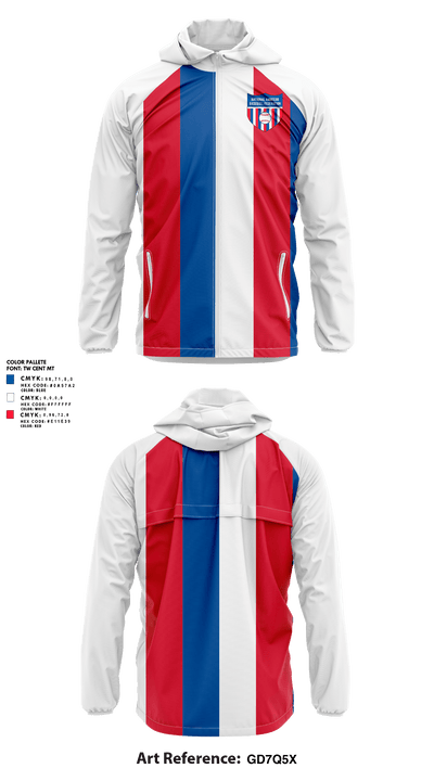 Chicago Suburban Baseball League 67996283 Windbreaker - 2