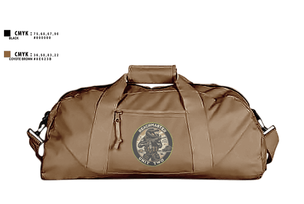 Duffle Bag, BEACHMASTER UNIT TWO, , Teamtime, Team time, sublimation, custom sports apparel, team uniforms, spirit wear, spiritwear, sports uniforms, custom shirts, team store, custom team store, fundraiser sports, apparel fundraiser