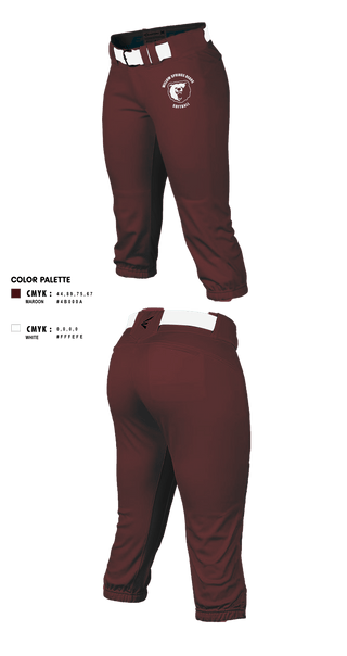 Softball Pants, Willow Springs Bears Softball, Softball, Teamtime, Team time, sublimation, custom sports apparel, team uniforms, spirit wear, spiritwear, sports uniforms, custom shirts, team store, custom team store, fundraiser sports, apparel fundraiser