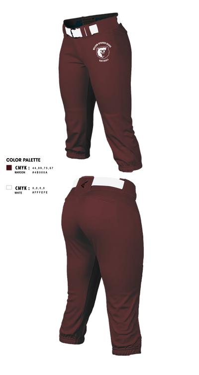 Willow Springs Bears Softball 59647744 Softball Pants - 1