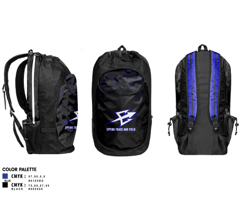 Gear Bag, Epping Track and Field, Track & Field, Teamtime, Team time, sublimation, custom sports apparel, team uniforms, spirit wear, spiritwear, sports uniforms, custom shirts, team store, custom team store, fundraiser sports, apparel fundraiser