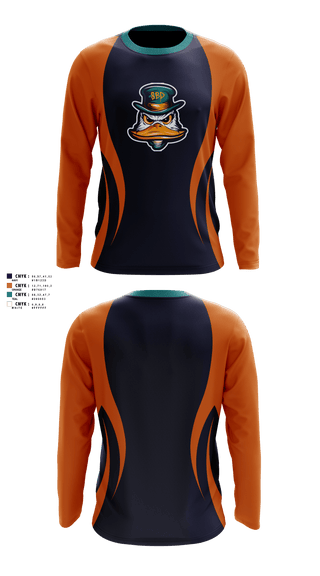 Long Sleeve Performance Shirt, Diamond Ducks, Baseball, Teamtime, Team time, sublimation, custom sports apparel, team uniforms, spirit wear, spiritwear, sports uniforms, custom shirts, team store, custom team store, fundraiser sports, apparel fundraiser