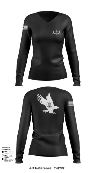 Womens Long Sleeve Vneck Shirt, MVIM Level 3, , Teamtime, Team time, sublimation, custom sports apparel, team uniforms, spirit wear, spiritwear, sports uniforms, custom shirts, team store, custom team store, fundraiser sports, apparel fundraiser