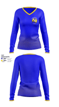 Parsons High School Swimming 23656588 Women's Long Sleeve V-neck Shirt - 2