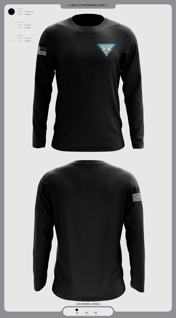 Long Sleeve Performance Shirt, Montgomery County Police Peer Support Team, Police, Teamtime, Team time, sublimation, custom sports apparel, team uniforms, spirit wear, spiritwear, sports uniforms, custom shirts, team store, custom team store, fundraiser sports, apparel fundraiser