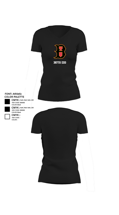 387th EOD 88373306 Women's Short Sleeve V-neck Shirt - 24
