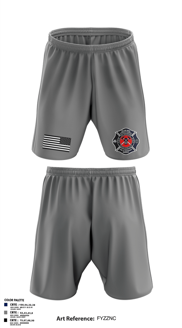 Athletic Shorts With Pockets, ISA Air base Fire Dept., Fire Department, Teamtime, Team time, sublimation, custom sports apparel, team uniforms, spirit wear, spiritwear, sports uniforms, custom shirts, team store, custom team store, fundraiser sports, apparel fundraiser
