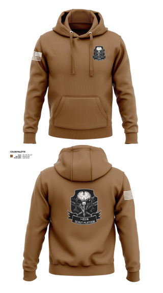 Hoodie, 1-153 IN Scout Platoon, National Guard, Teamtime, Team time, sublimation, custom sports apparel, team uniforms, spirit wear, spiritwear, sports uniforms, custom shirts, team store, custom team store, fundraiser sports, apparel fundraiser