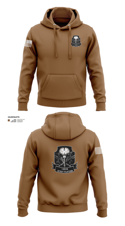 1-153 IN Scout Platoon 12516150 Hoodie - 4