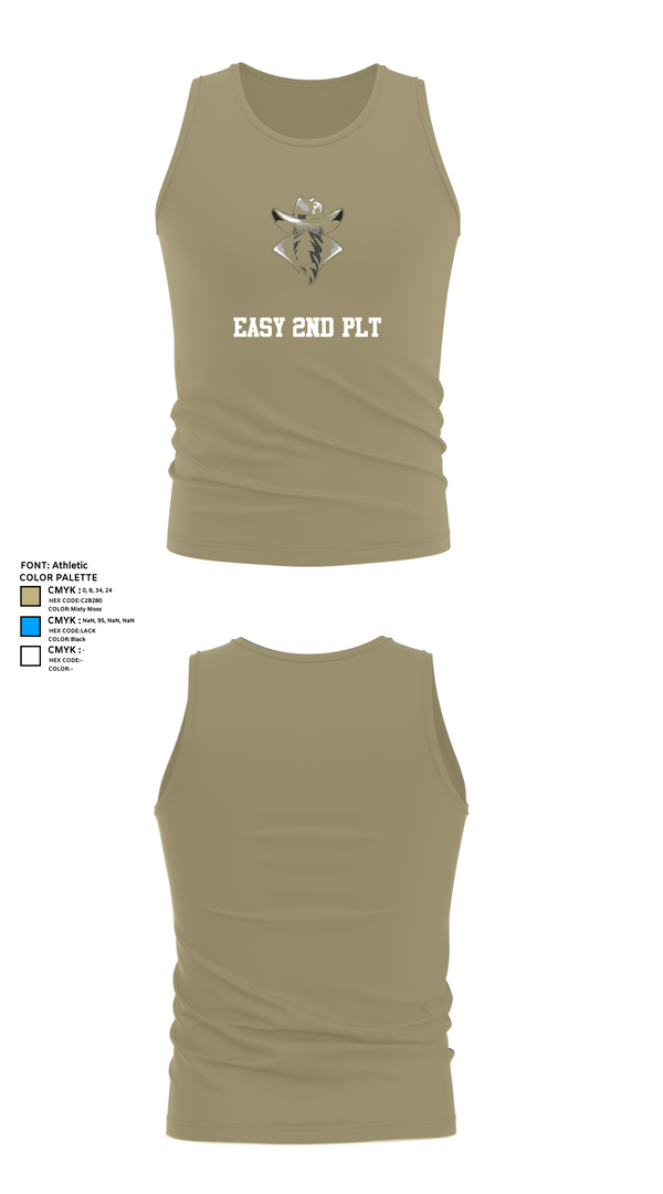 Tank Top, Easy 2nd PLT, , Teamtime, Team time, sublimation, custom sports apparel, team uniforms, spirit wear, spiritwear, sports uniforms, custom shirts, team store, custom team store, fundraiser sports, apparel fundraiser