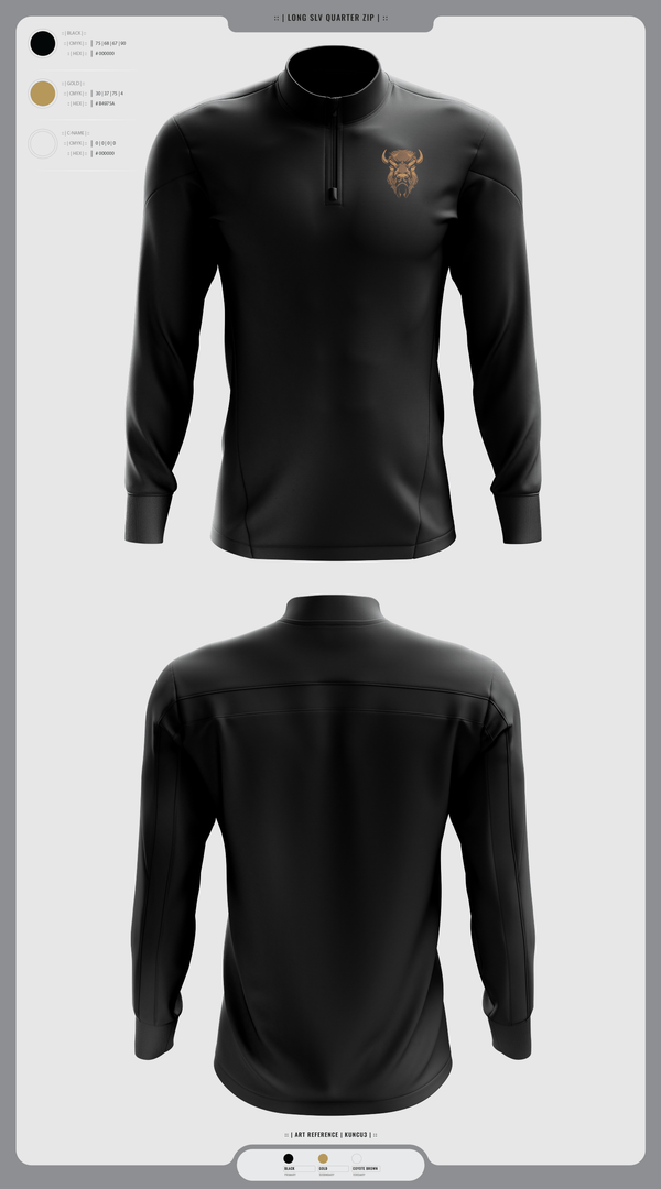 Quarter Zip Jacket, Hugo Buffaloes Tennis, Tennis, Teamtime, Team time, sublimation, custom sports apparel, team uniforms, spirit wear, spiritwear, sports uniforms, custom shirts, team store, custom team store, fundraiser sports, apparel fundraiser