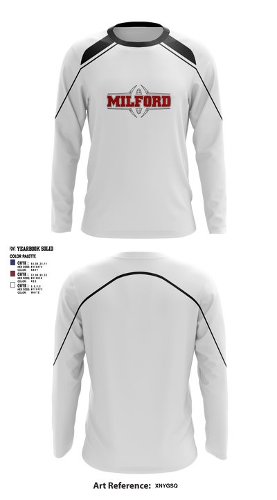 Milford Eagles Pop Warner Football and Cheer 85500081 Long Sleeve Performance Shirt 5 (2)