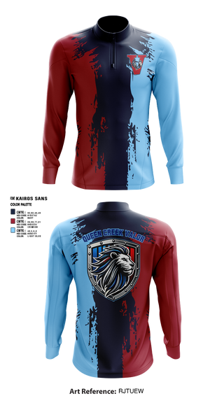 Quarter Zip Jacket, Valor, , Teamtime, Team time, sublimation, custom sports apparel, team uniforms, spirit wear, spiritwear, sports uniforms, custom shirts, team store, custom team store, fundraiser sports, apparel fundraiser