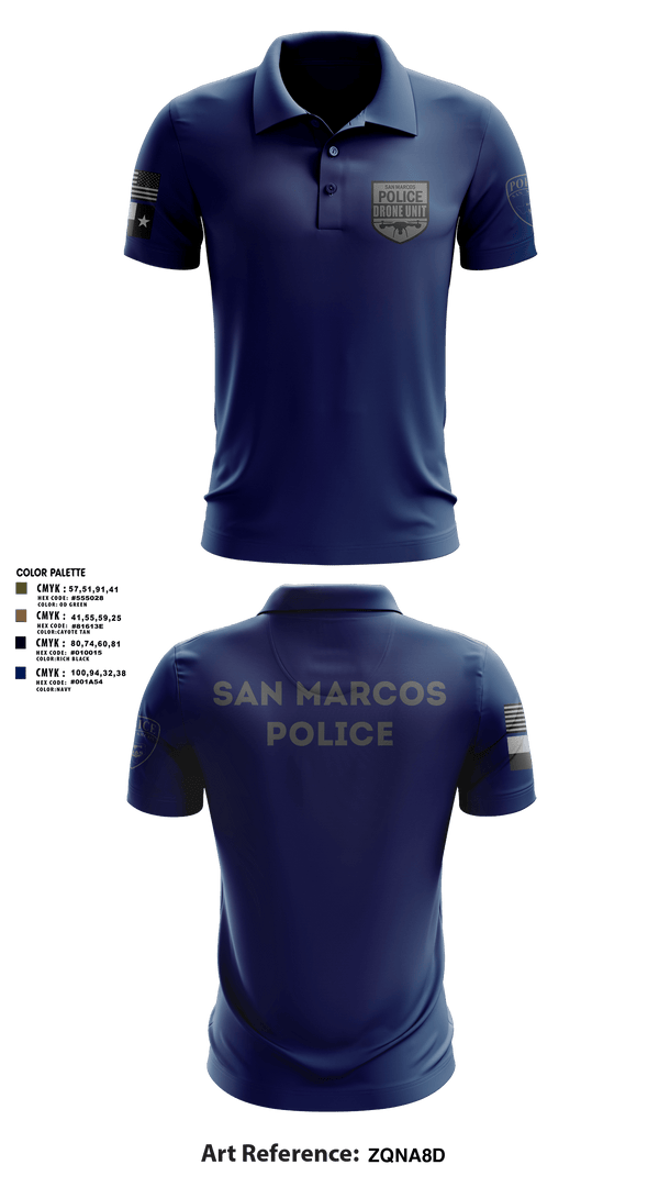 Short Sleeve Performance Polo, San Marcos Police Drone Unit, Police, Teamtime, Team time, sublimation, custom sports apparel, team uniforms, spirit wear, spiritwear, sports uniforms, custom shirts, team store, custom team store, fundraiser sports, apparel fundraiser