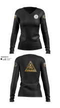 ProForce 74761390 Women's Long Sleeve V-neck Shirt - 1