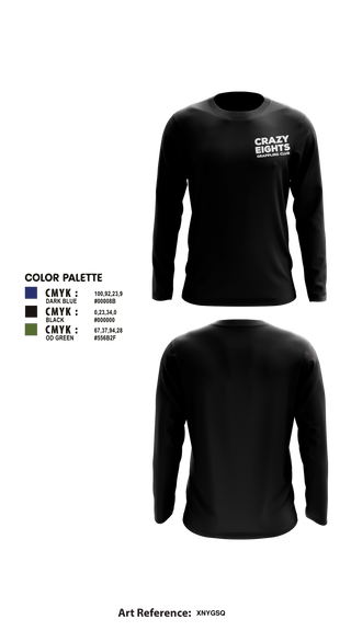 Long Sleeve Performance Shirt, Crazy Eights Grappling Club, Wrestling, Teamtime, Team time, sublimation, custom sports apparel, team uniforms, spirit wear, spiritwear, sports uniforms, custom shirts, team store, custom team store, fundraiser sports, apparel fundraiser