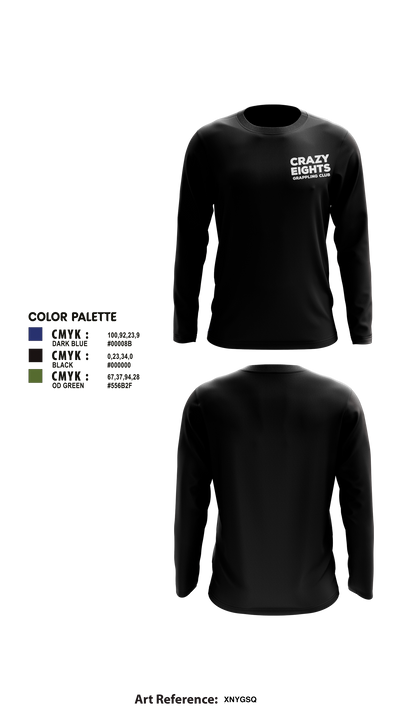 Crazy Eights Grappling Club 23765529 Long Sleeve Performance Shirt 2