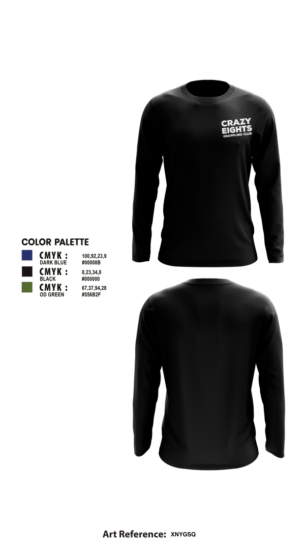 Long Sleeve Performance Shirt, Crazy Eights Grappling Club, Wrestling, Teamtime, Team time, sublimation, custom sports apparel, team uniforms, spirit wear, spiritwear, sports uniforms, custom shirts, team store, custom team store, fundraiser sports, apparel fundraiser