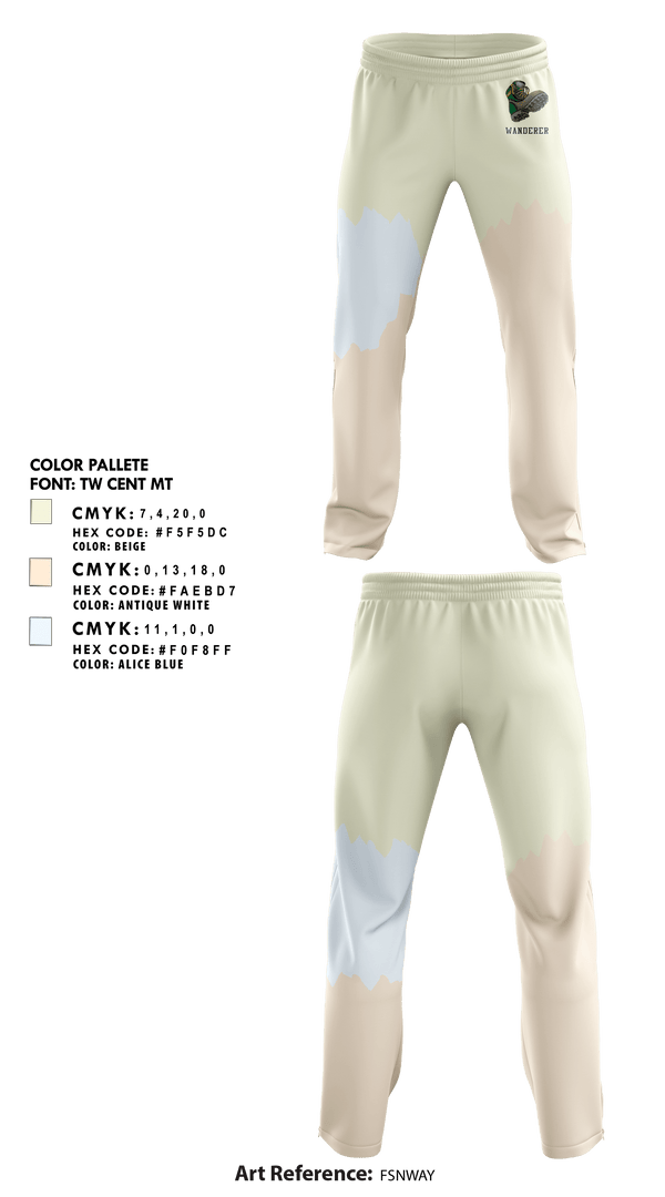 Sweatpants, Wanderer, Cross Country, Teamtime, Team time, sublimation, custom sports apparel, team uniforms, spirit wear, spiritwear, sports uniforms, custom shirts, team store, custom team store, fundraiser sports, apparel fundraiser