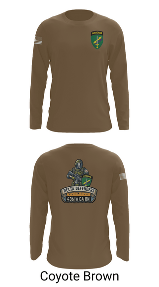 Long Sleeve Performance Shirt, D Co 436th CA BN, , Teamtime, Team time, sublimation, custom sports apparel, team uniforms, spirit wear, spiritwear, sports uniforms, custom shirts, team store, custom team store, fundraiser sports, apparel fundraiser